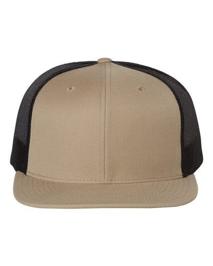 Wool Blend Flat Bill Trucker Cap - 511